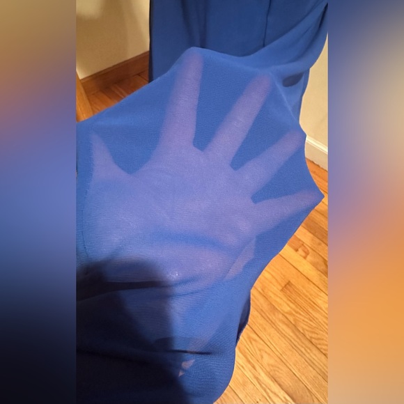 Bill Levkoff  Blue Wedding Evening Cocktail Party Maxi Strapless Dress S… - Picture 9 of 15